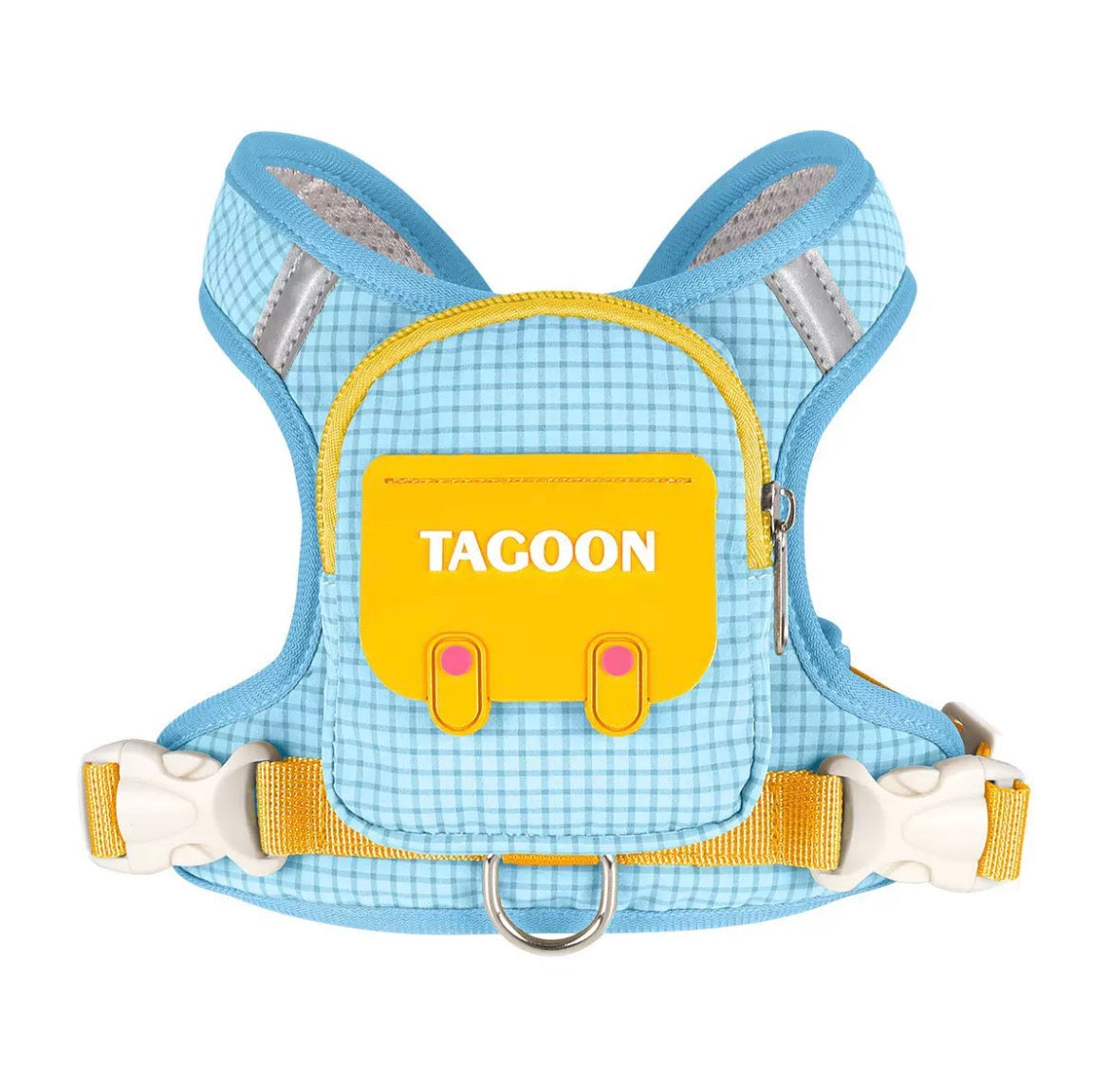 Cute Mini Backpack Pet Harness & Leash Set | No-Pull Escape-Proof Vest with Treat Pouch