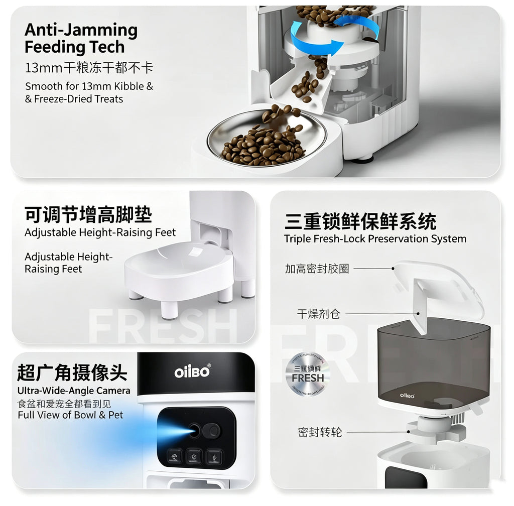 10L Smart HD Video Automatic Pet Feeder | Wi-Fi App Control with Two-Way Audio & Night Vision