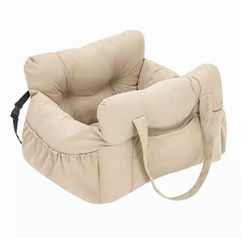Deluxe Pet Car Booster Seat & Travel Safety Bed | Waterproof Washable Console & Passenger Carrier