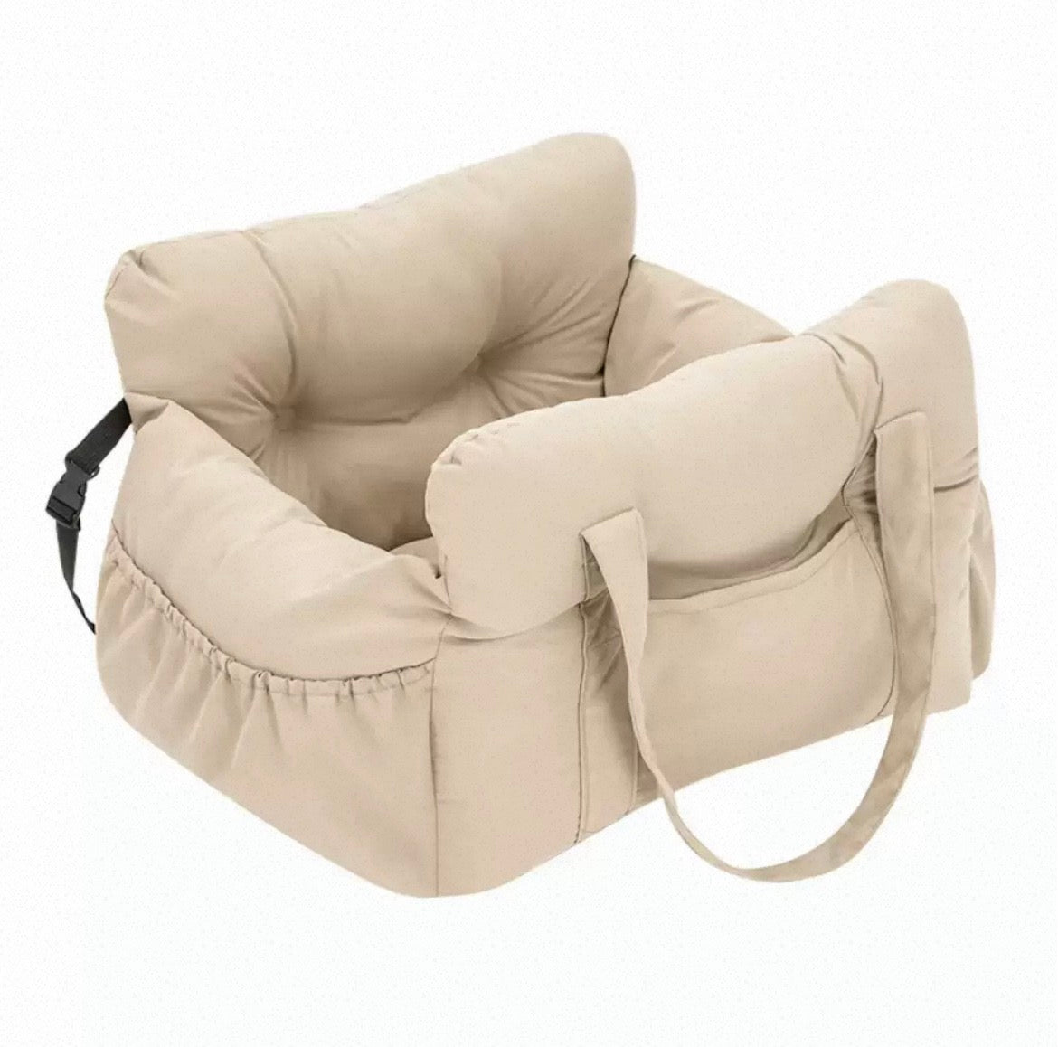 Deluxe Pet Car Booster Seat & Travel Safety Bed | Waterproof Washable Console & Passenger Carrier