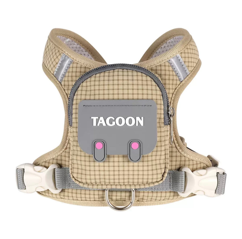 Cute Mini Backpack Pet Harness & Leash Set | No-Pull Escape-Proof Vest with Treat Pouch