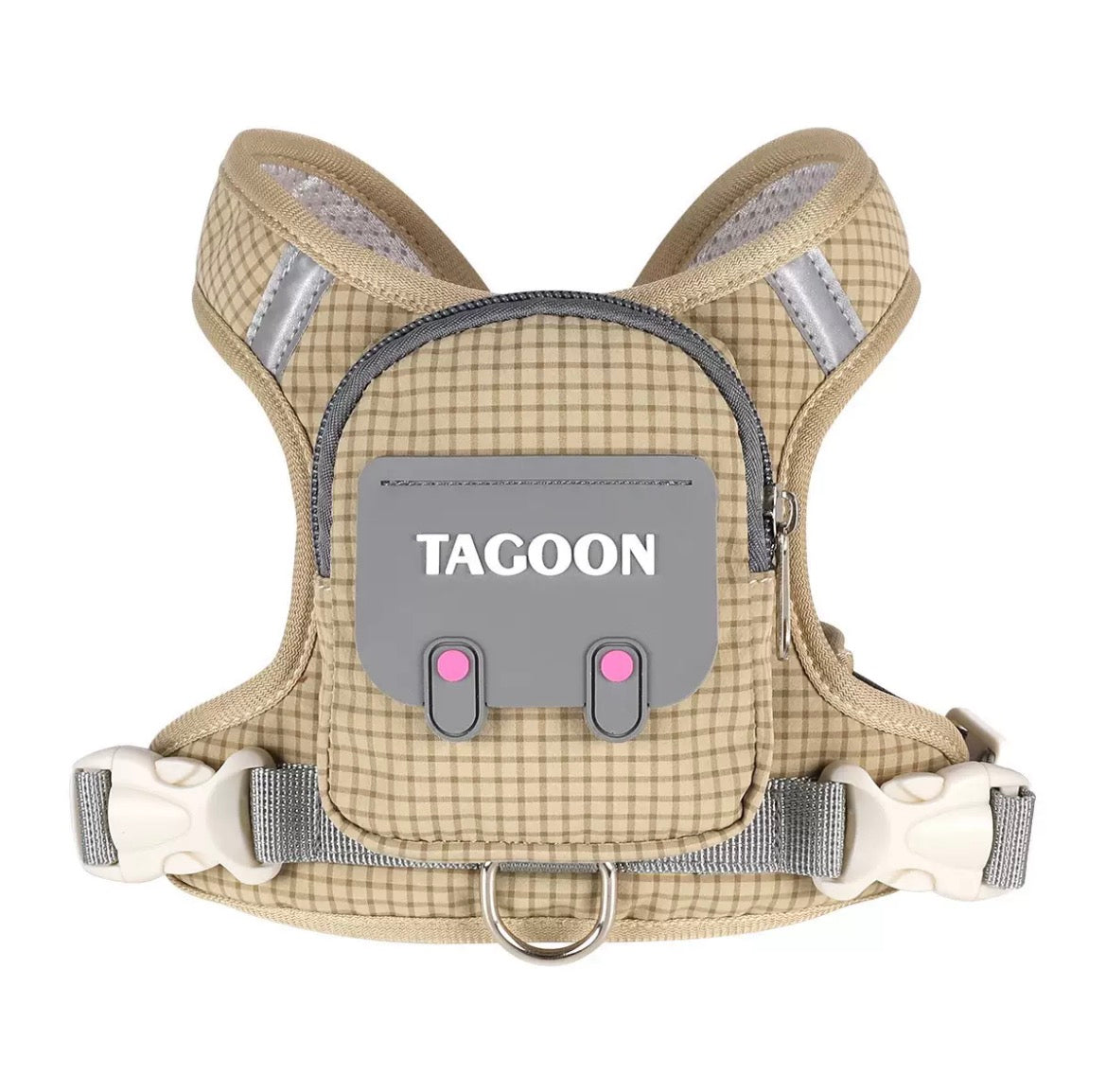 Cute Mini Backpack Pet Harness & Leash Set | No-Pull Escape-Proof Vest with Treat Pouch