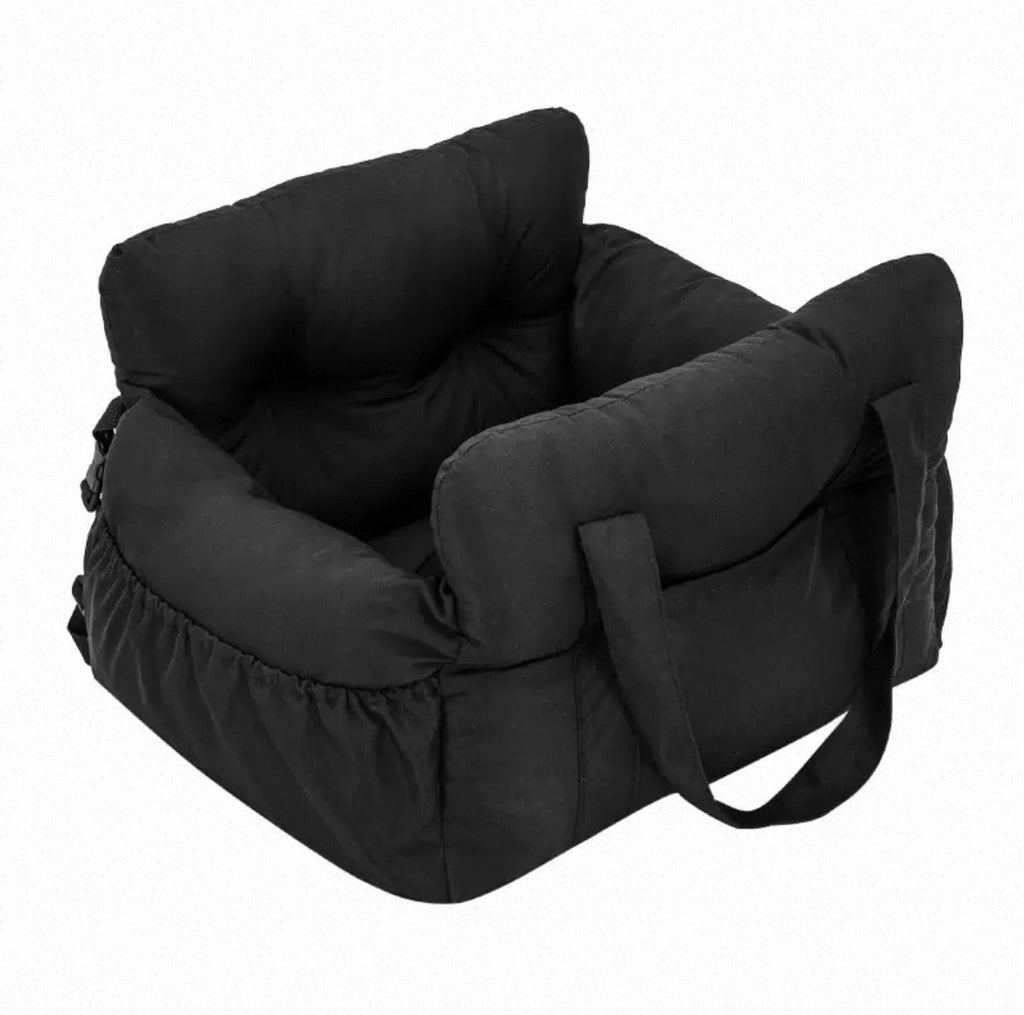 Deluxe Pet Car Booster Seat & Travel Safety Bed | Waterproof Washable Console & Passenger Carrier