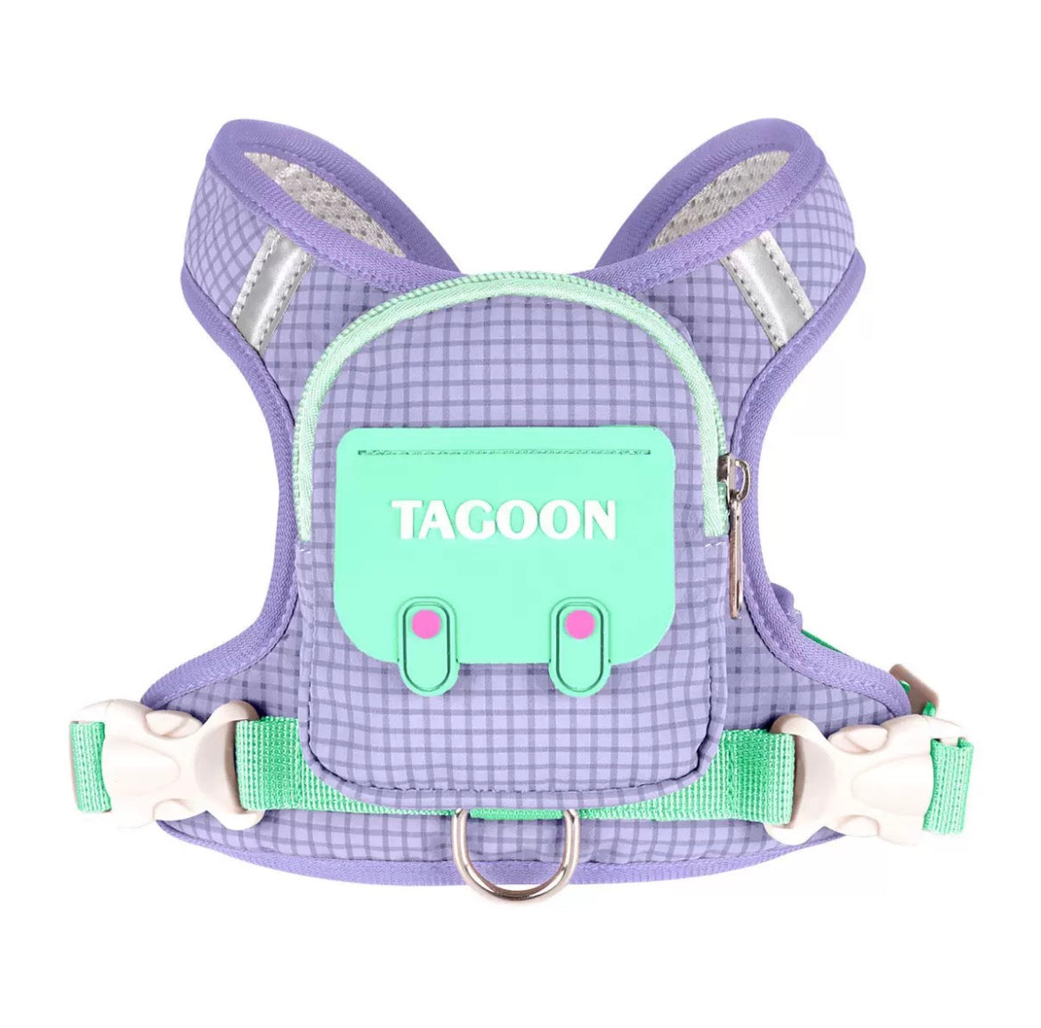 Cute Mini Backpack Pet Harness & Leash Set | No-Pull Escape-Proof Vest with Treat Pouch