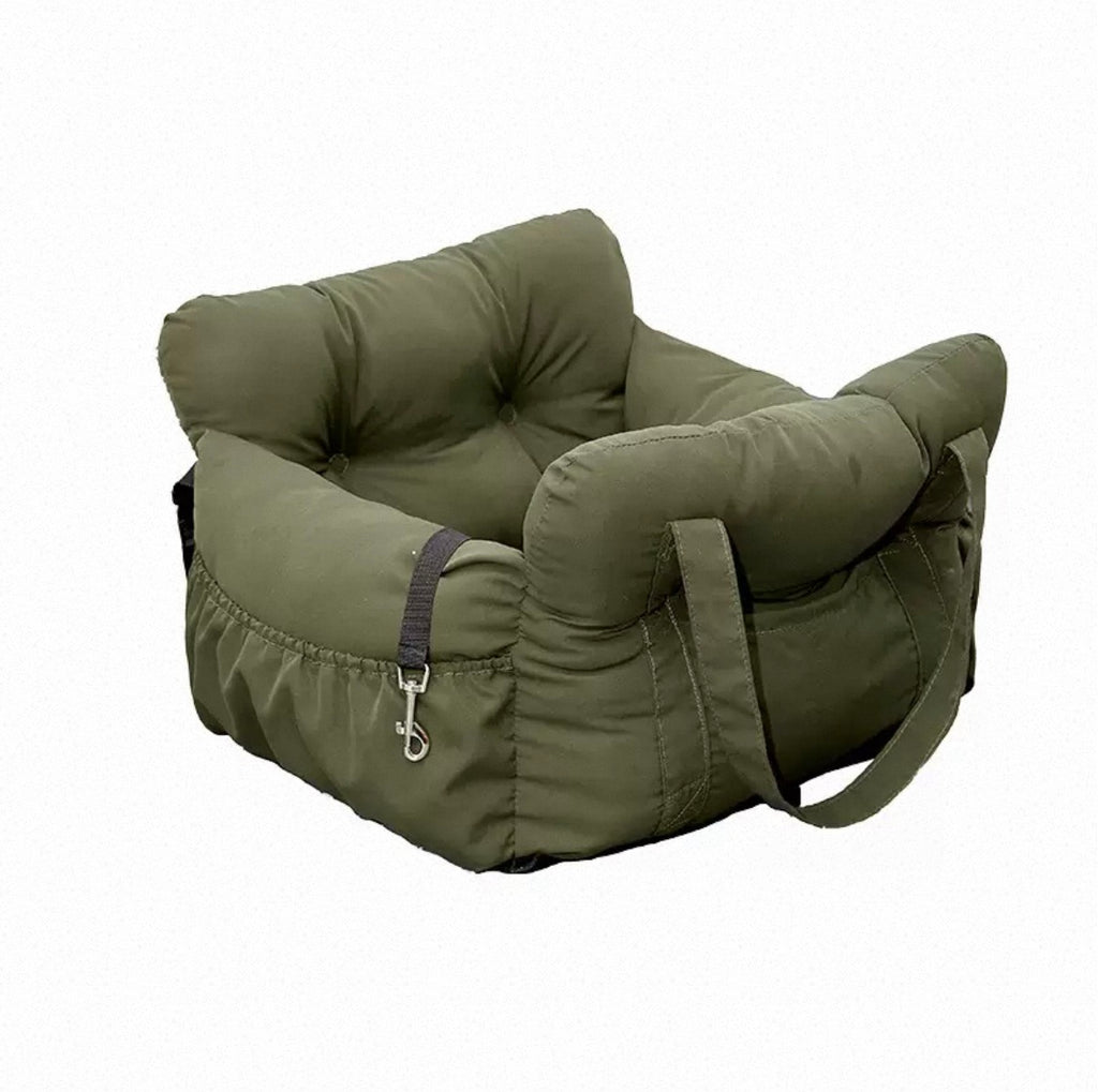 Deluxe Pet Car Booster Seat & Travel Safety Bed | Waterproof Washable Console & Passenger Carrier