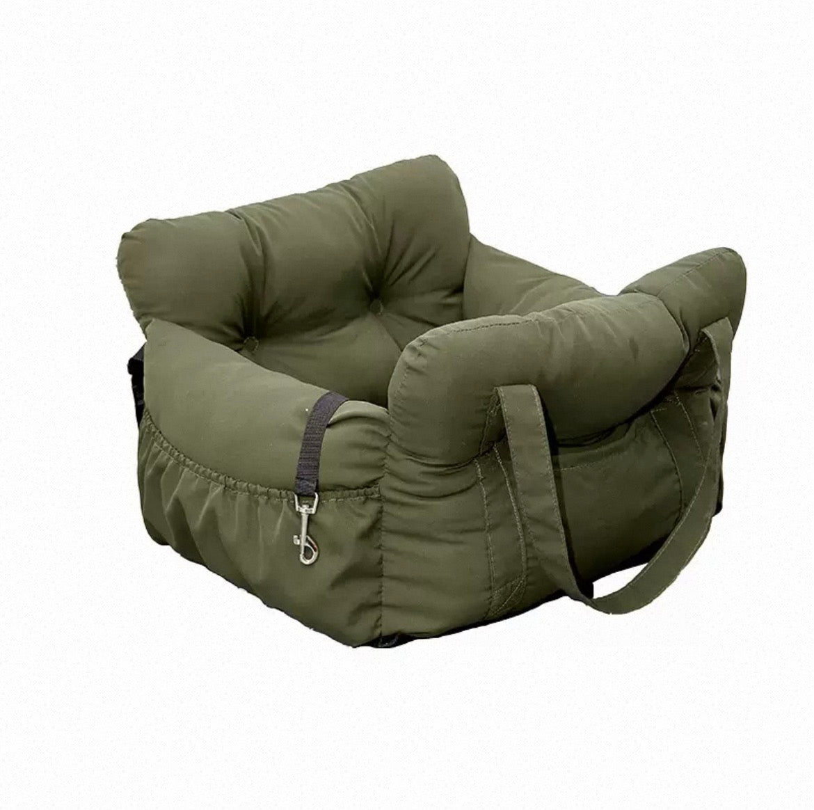Deluxe Pet Car Booster Seat & Travel Safety Bed | Waterproof Washable Console & Passenger Carrier