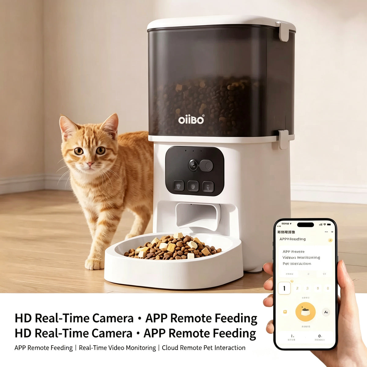 10L Smart HD Video Automatic Pet Feeder | Wi-Fi App Control with Two-Way Audio & Night Vision